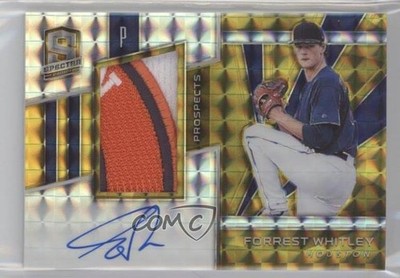 2020 Panini Chronicles Gold Prizm 10/10 Forrest Whitley #SPJA-FW Auto 0s9t