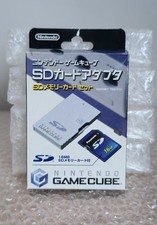 Rare Gamecube Official SD Card Adapter Memory Card Nintendo DOL-019 with SD Card