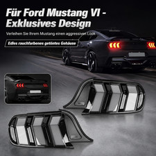 Für Mustang VI dunkel getönte Rücklichter LED Technik straßentauglich 2015-2023
