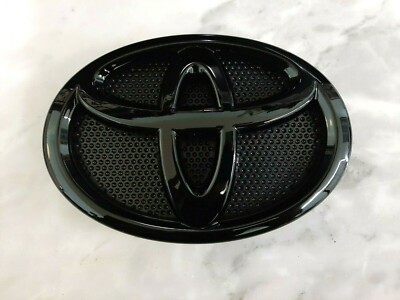 2018-2020 Toyota Hilux Revo Rocco Black Piano 19cm Logo Emblem