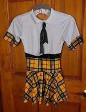 Dance Costume Adult Small by Cicci White  Yellow