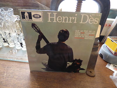 Henri Dès Sur Le Toit De La Gare Frangins Pour La Nuit Odéon MEO 118 45 Tours