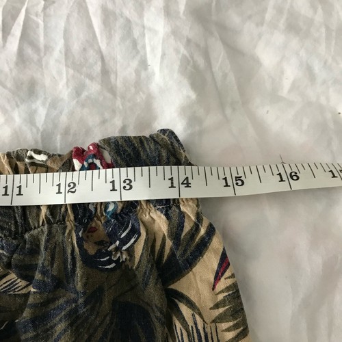 Vintage 80's Marissa Aloha Hawaiian Girl Print High Rise Cotton Shorts Large - Picture 7 of 9
