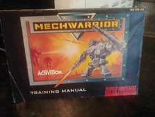 MECHWARRIOR Super Nintendo SNES Original Game Console Training Manual Booklet