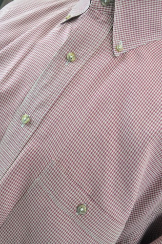 Camisa de vestir de algodón peinada con botones talla L/16 34/35 - Imagen 6 de 9