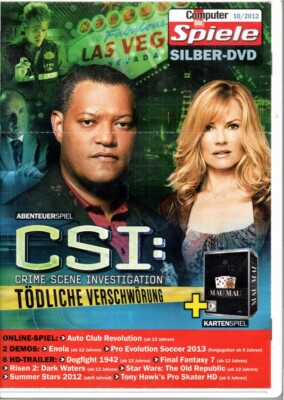 CSI: Crime Scene Investigation -  Tödliche Verschwörung PC Spiel Orig.Hülle