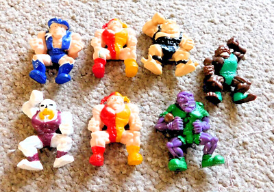 Monster Wrestlers In My Pocket Figuren x 7 - MEG - 1995 - Vintage