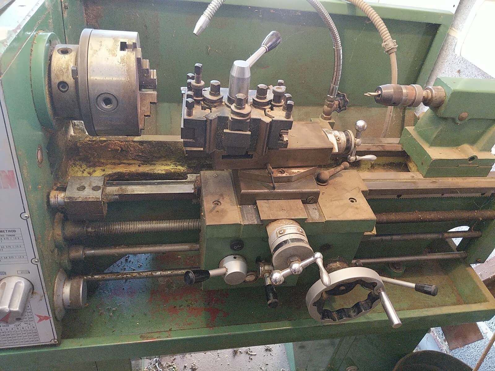 Shun Shin metal Lathe on stand Type SSB11DAF 3 phase eBay