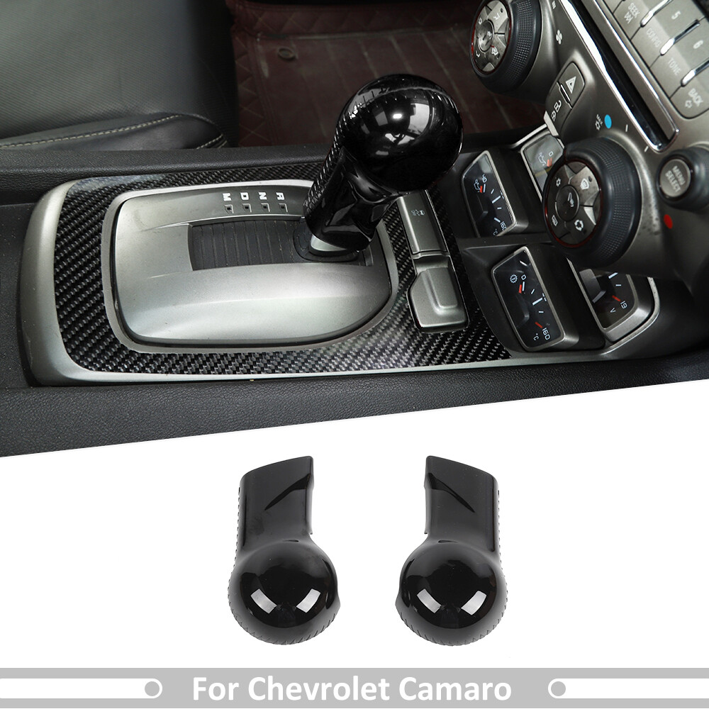 Gear Shifter Knob Head Cover Trim Accessories For Chevrolet Camaro 2010-15 Black