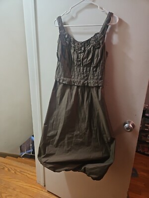 MAX STUDIO LUXURY OLIVE GREEN TAFFETA BALLOON SKIRT OLIVE PROM DRESS FAIRYCORE | eBay MAX STUDIO LUXURY OLIVE GREEN TAFFETA BALLOON SKIRT OLIVE PROM DRESS FAIRYCORE | eBay