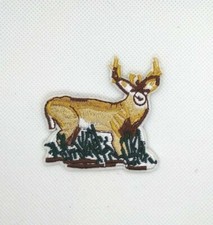 Wild Animal Deer forest Hunting Embroidery Iron On Applique Patch 169