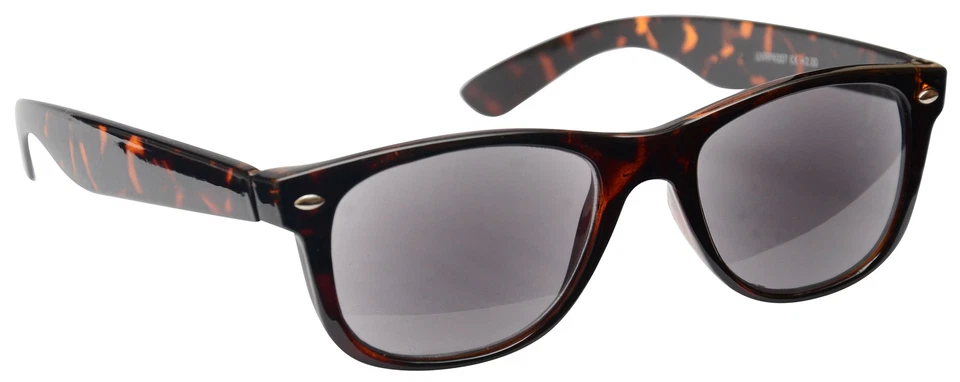 UV Reader Brown Tortoiseshell Sun Readers Reading Glasses UV400 Mens Womens S7-2
