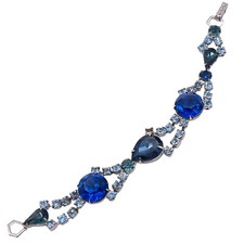 Vintage Juliana Style Rhinestones Bracelet Sh...