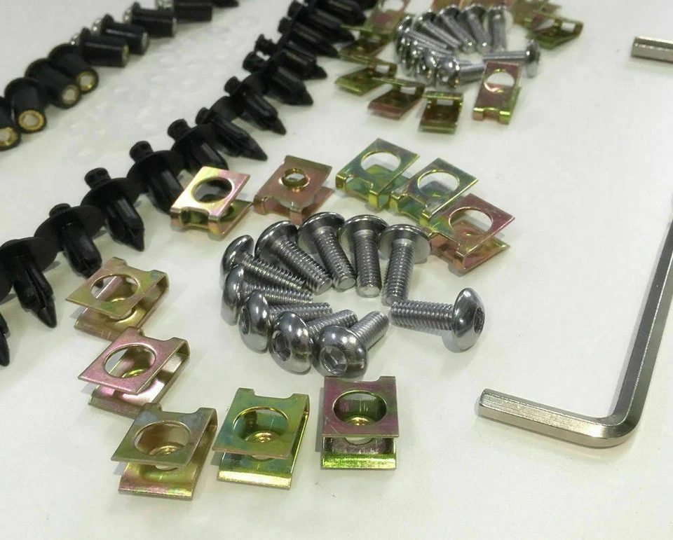 Kit de pernos de carenado carrocería tornillos clips para YAMAHA FJR1300 2001-2005 EE. UU. Foto 4 de 4