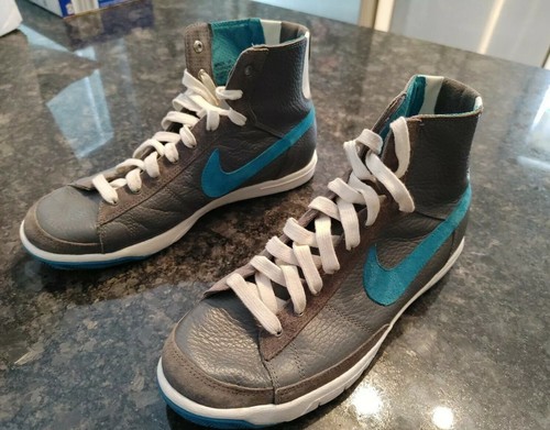 Nike 313722-033 Women or unisex Blazer Mid Gray teal Size 7 | eBay