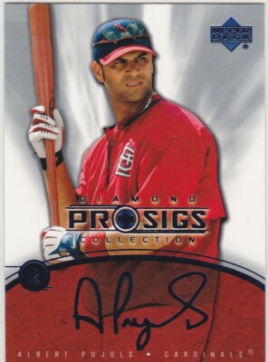 #ad ALBERT PUJOLS AUTO Upper Deck Diamond Pro Sigs Baseball Card St. Louis Cardinals $49.99