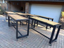 Mobilier de terrasse thermolaquè fabrication sur mesure bois mètal