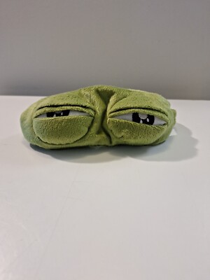 Soft Plush Sleeping Mask Travel Eyes Sad Frog Padded Rest with Relaxing 3D