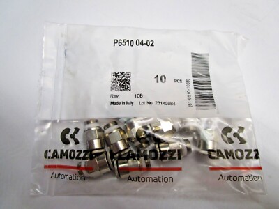 PACK OF 10 CAMOZZI P6510 04-02 MALE CONNECTOR PRO-FIT 1/4 -1/8  
