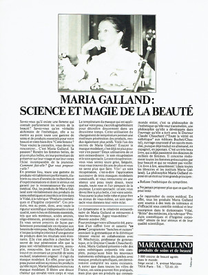 Werbung Advertising 108 1981 Schönheitspflegeprodukte Maria Galland