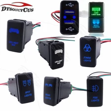 LED Light Bar ON/OFF Push Button Switch W/Wiring For Toyota Tacoma Land Cruiser