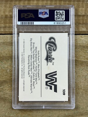 1990 Classic WWF #139 Ultimate Warrior Name Logo Card PSA 8 | eBay