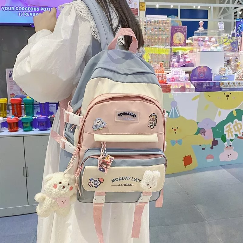 Kawaii Girls Backpack For School , Cute Aesthetic Kids Backpacks