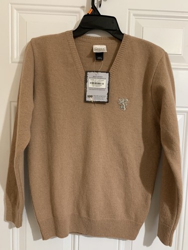 Game Of Thrones Women’s Sweater HBO Wool Lannister Small Tan Made Scotland Knit