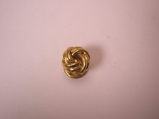 SINGLE 1 3/8" Knot Gold Tone Vintage Formal Tuxedo Prom Shirt Studs g17