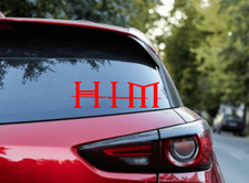 Him Car Decal Vinyl Band Logo Glossy Bumper Sticker Gothic Rock Heavy Metal