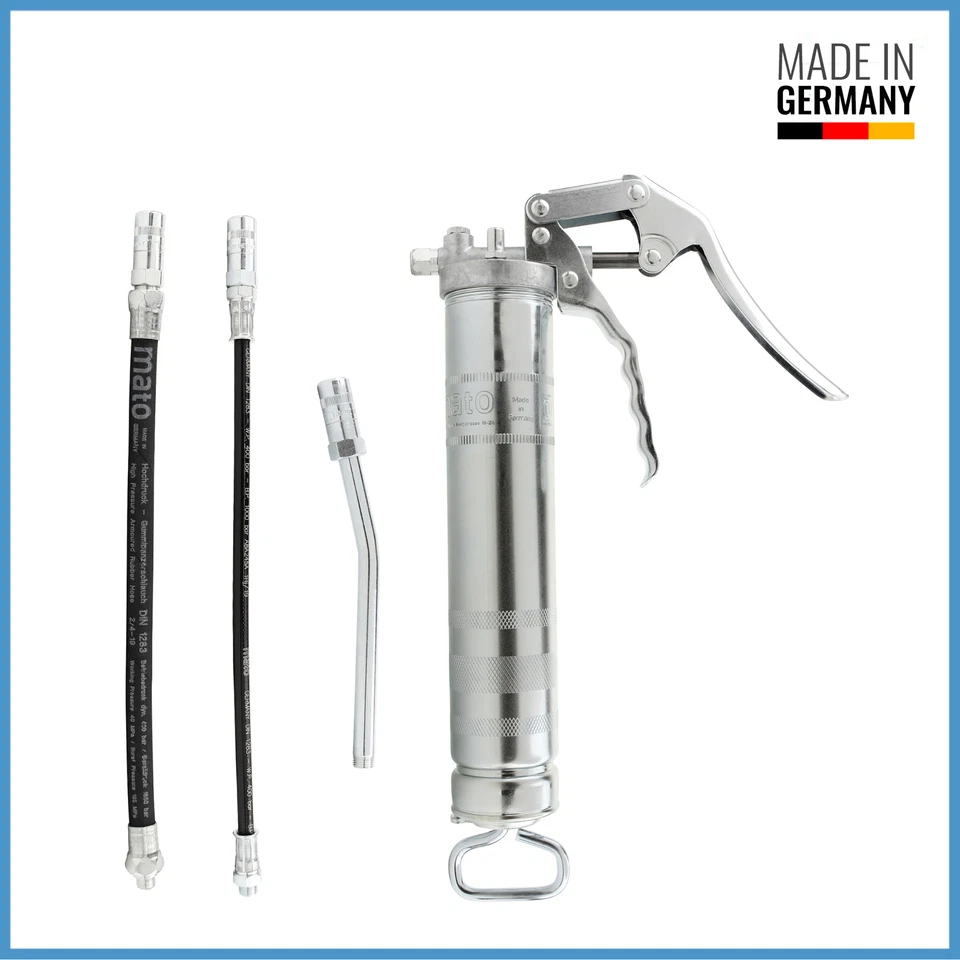 MATO TG500 Einhand-Fettpresse 400g Kartuschen Schmiernippel - Made in Germany