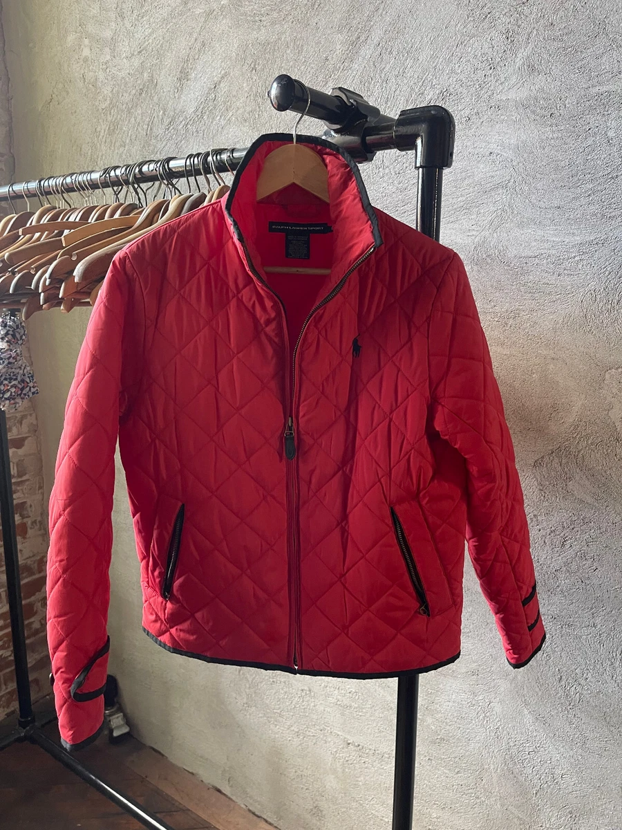 Ralph Lauren Sport Red Quilted Jacket, Medium, EXCELLENT CONDITION | eBay