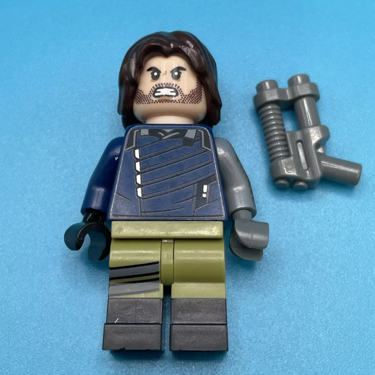 Lego Marvel Super Heroes Bucky Barnes White Wolf Minifigure