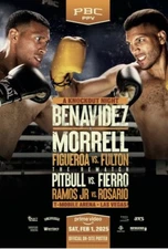David Benavidez vs David Morrell  2025 On-Site Licensed Official Poster; 19x27