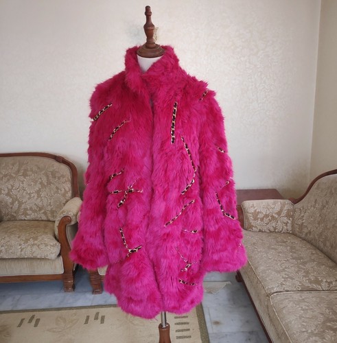 H\u0026M X MOSCHINO Jeremy Scott pink faux 