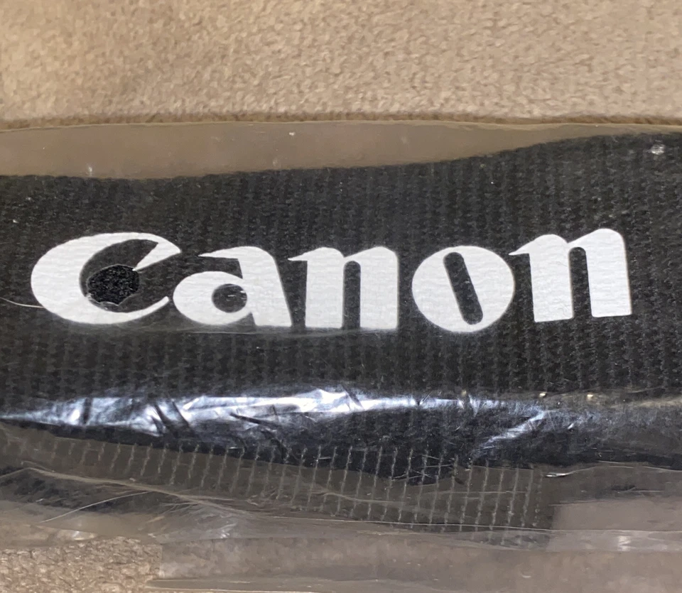 Vintage Canon Camera / Camcorder Strap * Black / White Letters *NEW - Image 2 of 4