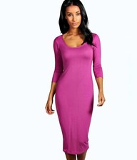 Boohoo Jersey bodycon midi Dress