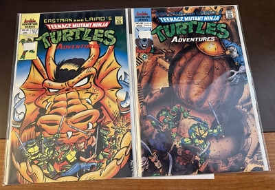 2 TEENAGE MUTANT NINJA TURTLES ADVENTURES #35 and #28 Archie Comics TMNT 1992