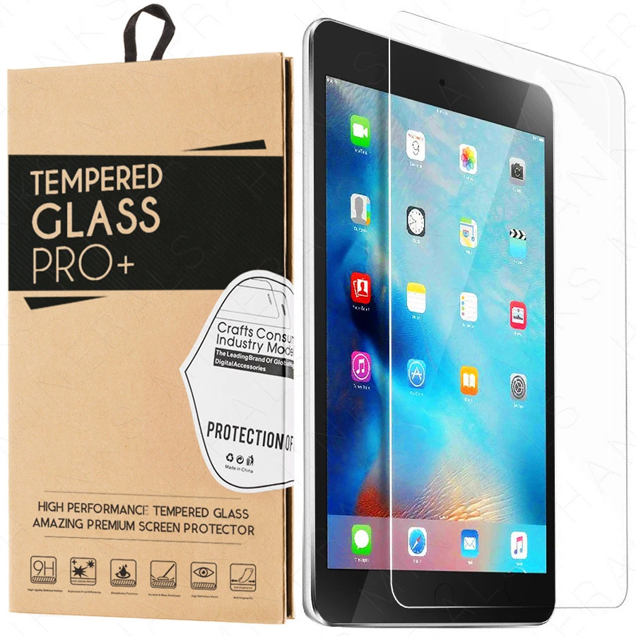 2 件装钢化玻璃屏幕保护膜 适用于 iPad 10.9" 10.2" 9.7" Pro Air Mini — 第 3/4 张图片