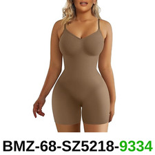 SHAPERX Shapewear for Women Tummy Control Bodysuit Mid Thigh Butt Lifter, L/XL
