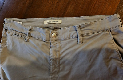 Mavi Pants Men's 38 x 32 Gray Stretch Chino 743 Johnny RN 95767