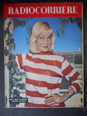 RADIOCORRIERE TV 31 1956 MAY BRITT - XII EDITION DELLA MODE ITALIANA [TR1]