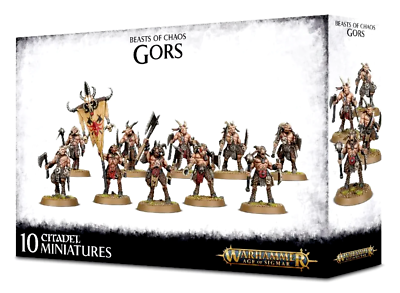 10x Beastmen Gors Gor Herd Beasts Chaos Warhammer Fantasy Old
