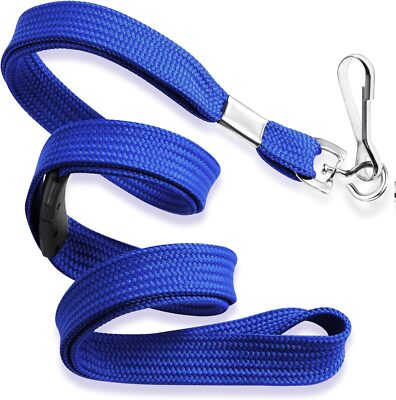#ad #ad Flat Safety Lanyard Detachable Blue 36 Inch 25 Pack for ID Badges $13.99