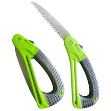 Garden Guru Folding Pruning Saw with Ergonomic Handle, Safety Lock