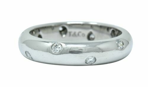 Tiffany & Co. Milgrain Band Ring size US8 Platinum PT950 Tiffany & Co. Milgrain Band Ring size US8 Platinum PT950