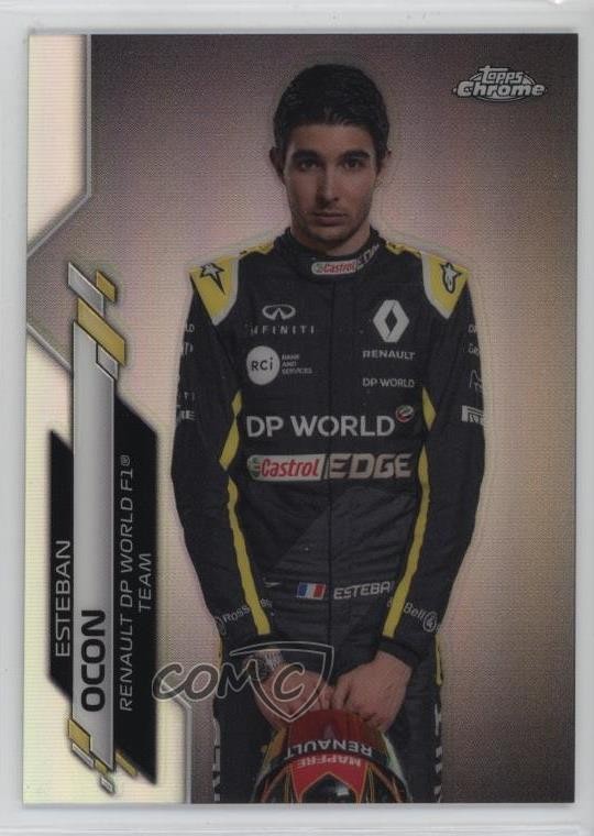 2020 Topps Chrome Formula 1 F1 Racers Refractor Esteban Ocon #10 u0u