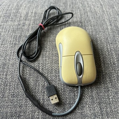 Vintage überholte Microsoft IntelliMouse 1.1A USB 4 Tasten optische Maus