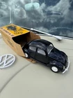 Vintage 1960's Mini Tonka Toys - Gloss Black VW Volkswagen Beetle Car - Original