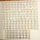 Vtg Mrs Grossman's Stickers Sparkle Prismatic Stars 44 Strips Lot#9